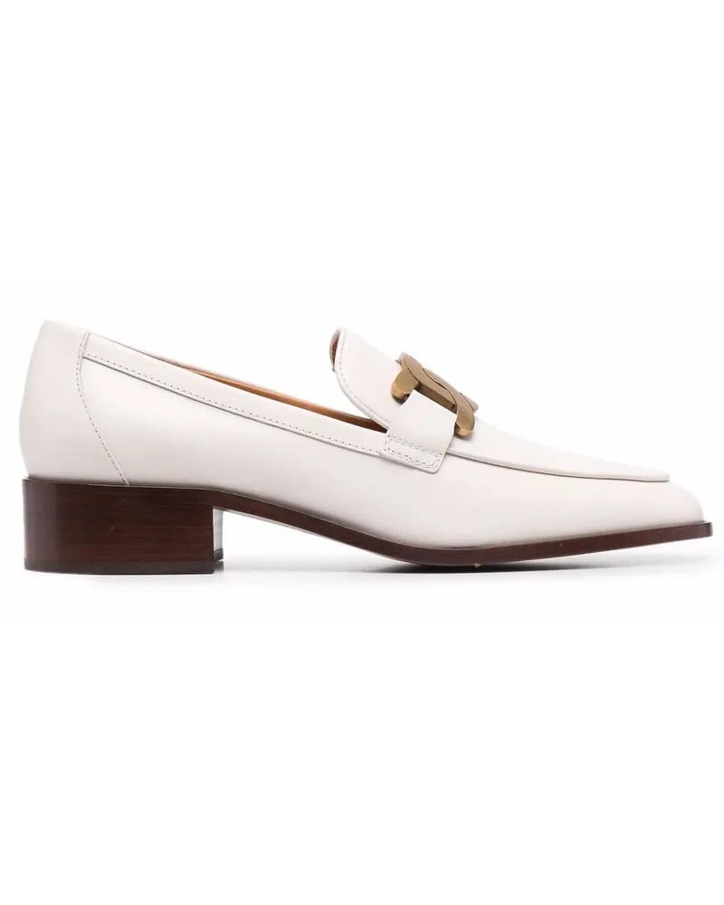 TOD'S Loafer mit Logo-Schild - Nude Nude