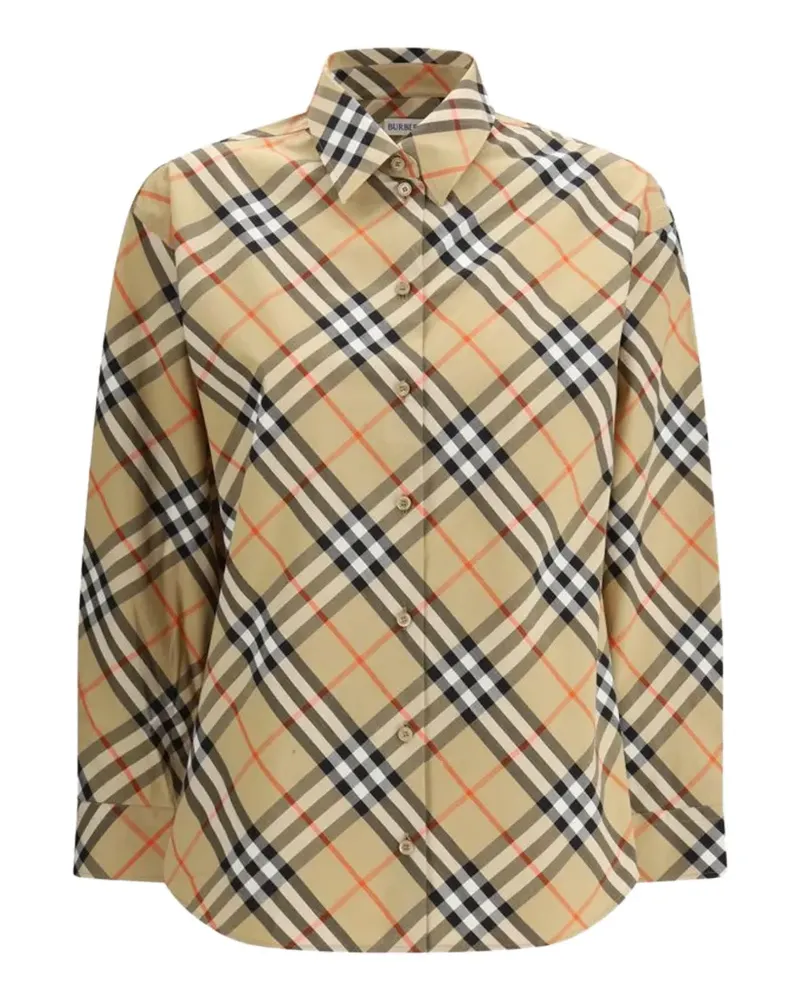 Burberry plaind-pattern shirt - Nude Nude