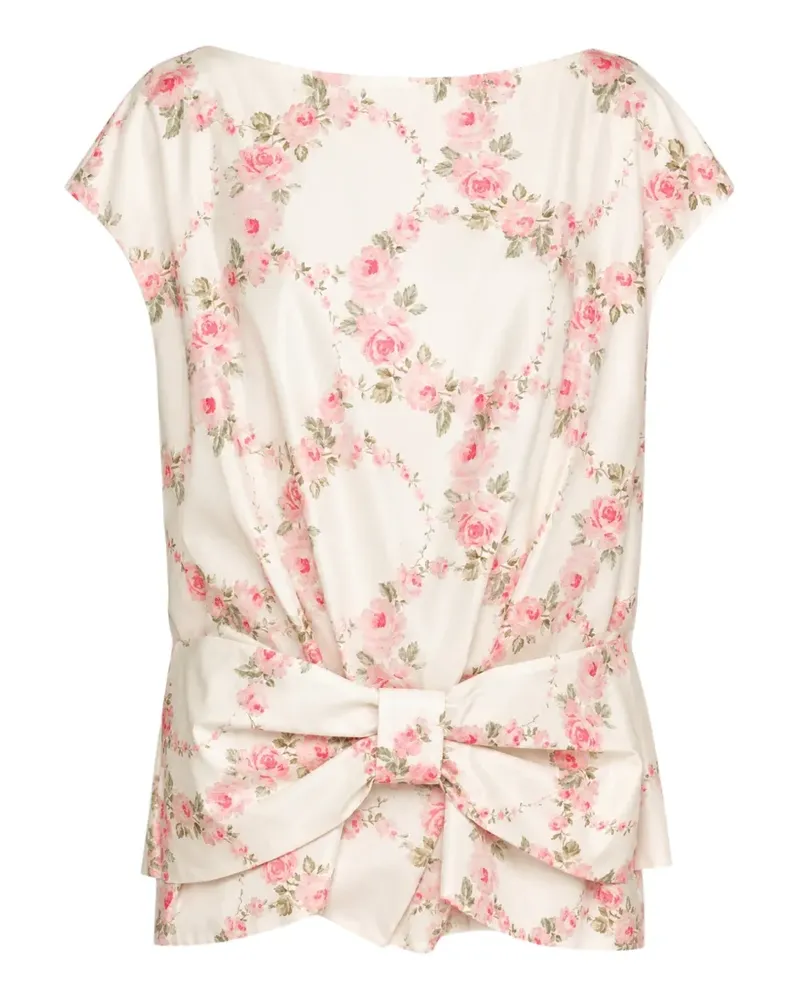 Simone Rocha Bluse mit Schleifendetail - Nude Nude