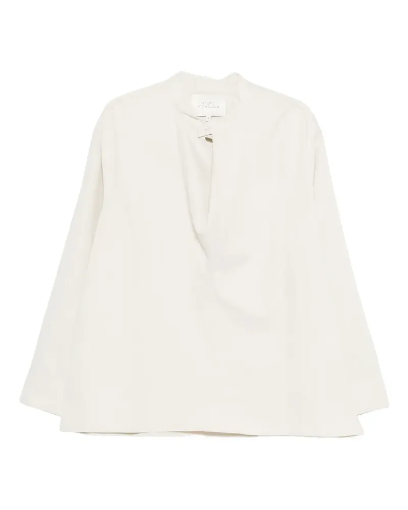 Studio Nicholson button-fastening top - Nude Nude