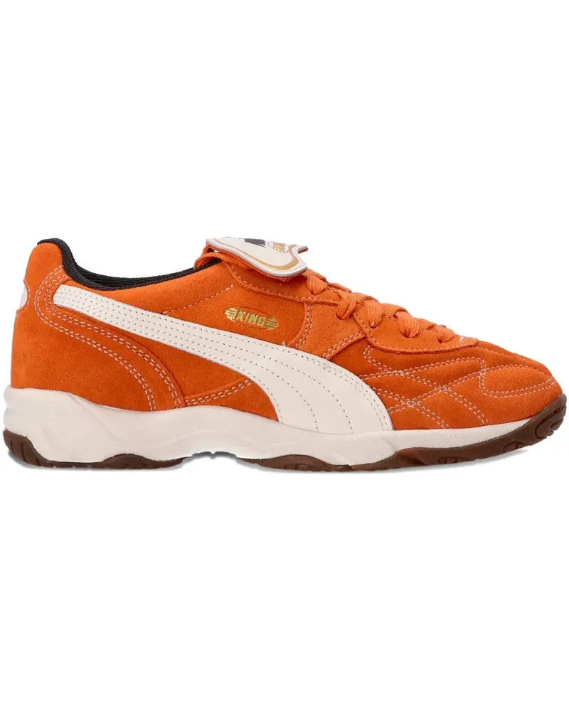 Puma Indoor Sneakers mit Wildledereinsätzen - Orange Orange