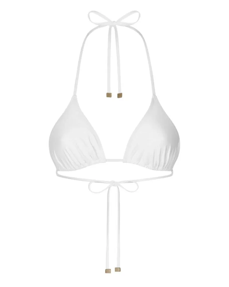 Dolce & Gabbana Klassisches Triangel-Bikinioberteil - Weiß Weiß