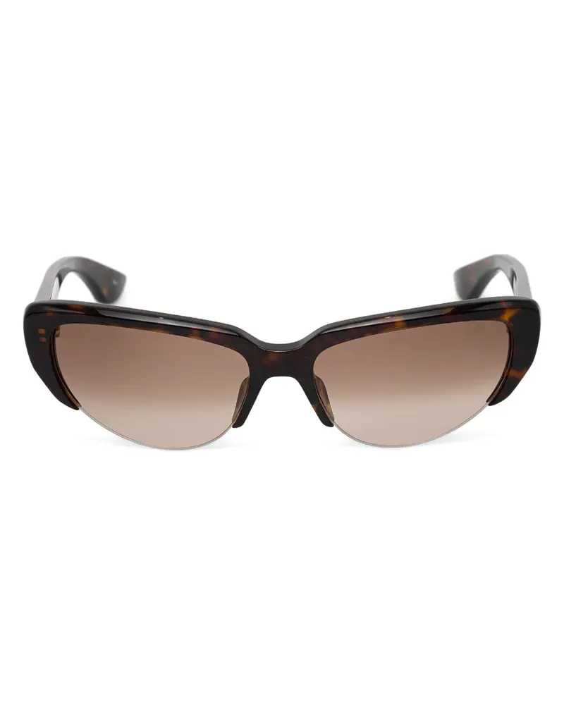 Alexander McQueen Sonnenbrille mit getönten Gläsern - Braun Braun