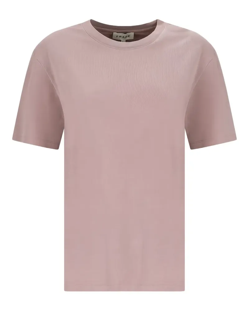 Frame Denim T-Shirt mit rundem Ausschnitt - Rosa Rosa