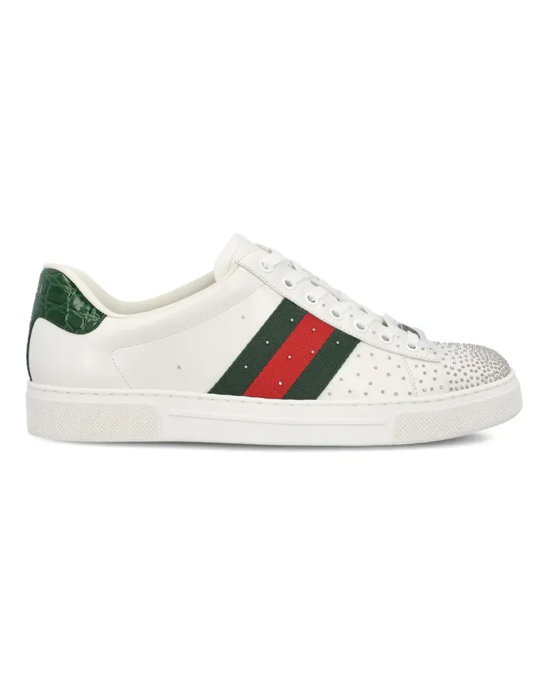 Gucci Ace studded sneakers - Weiß Weiß