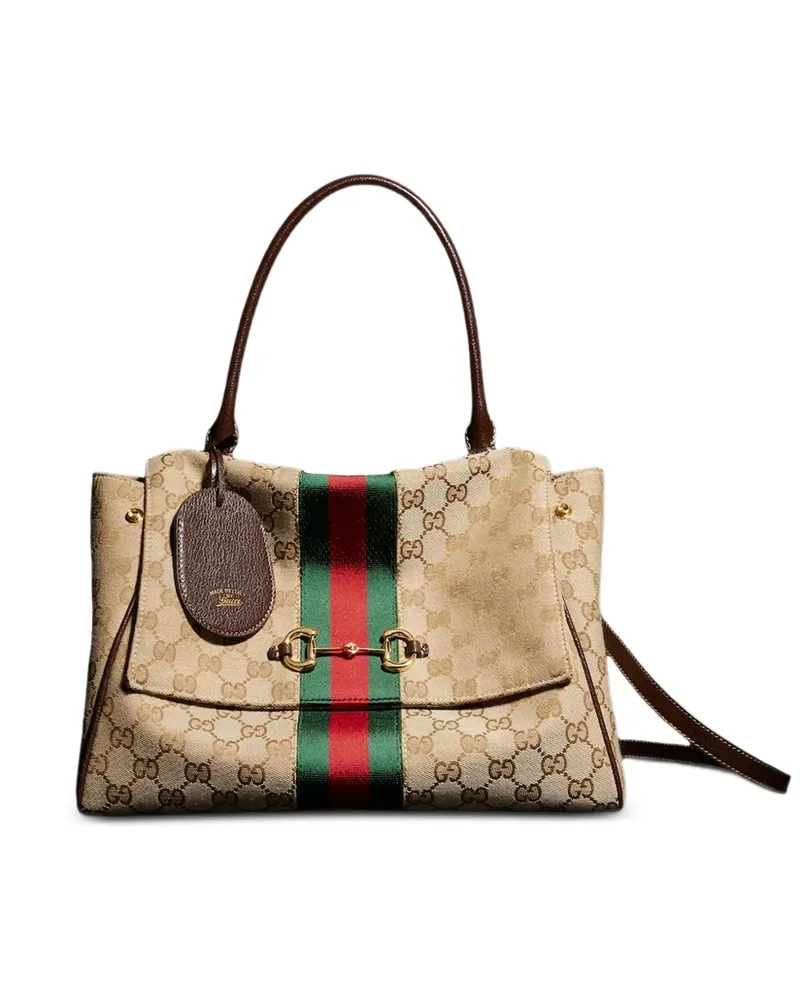 Gucci Mittelgroße Paparazzo Tasche mit Henkel - Nude Nude