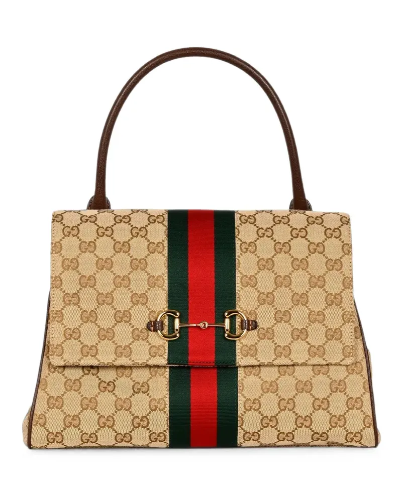 Gucci Mittelgroße Paparazzo Tasche mit Henkel - Nude Nude
