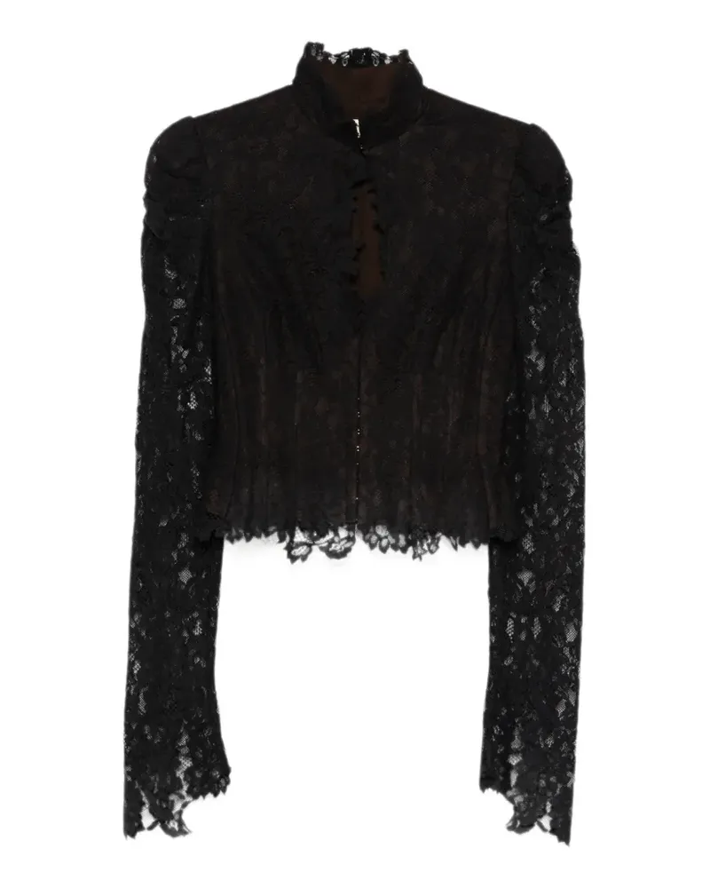 De La Vali Vitalis top in black lace - Schwarz Schwarz