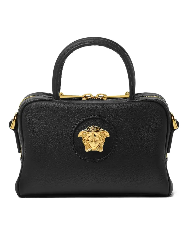 Versace La Medusa leather mini tote bag - Schwarz Schwarz