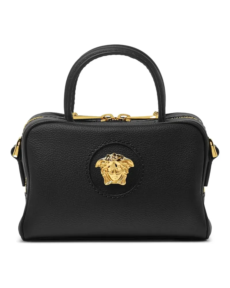 Versace Mini La Medusa Tote Bag aus Leder - Schwarz Schwarz