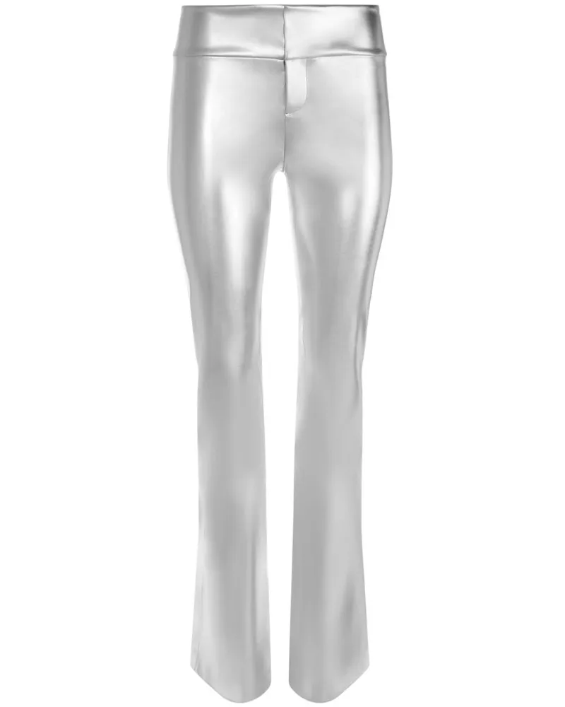 Alice + Olivia Bootcut-Hose - Silber Silber