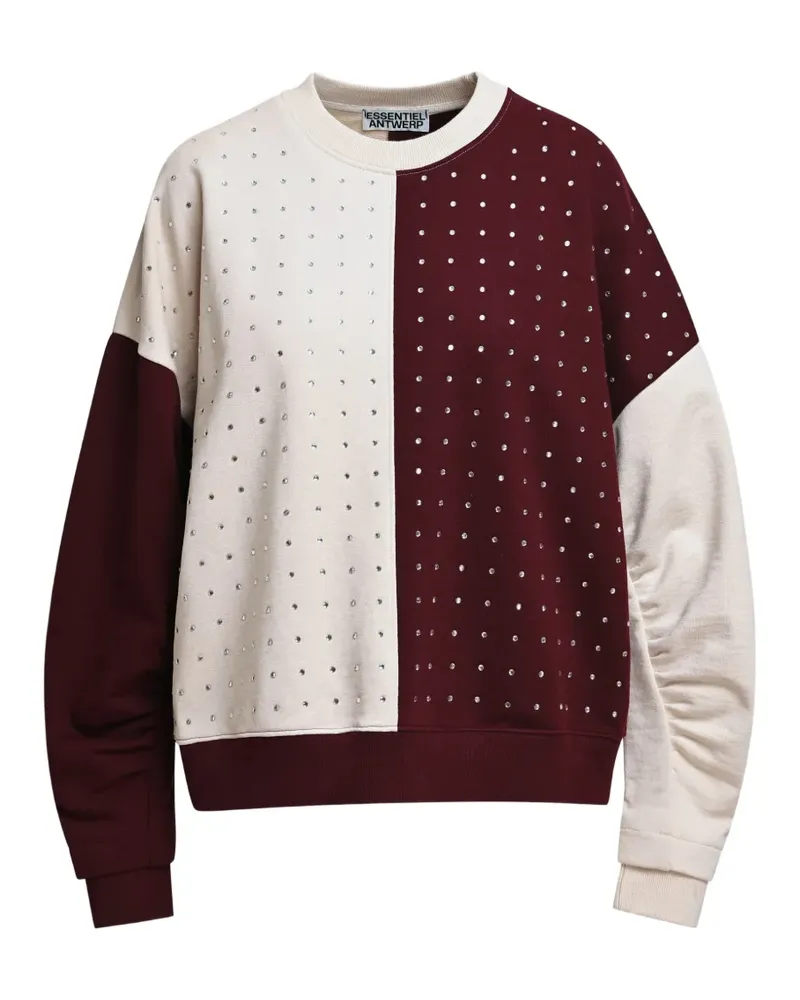 Essentiel Sweatshirt in Colour-Block-Optik - Nude Nude
