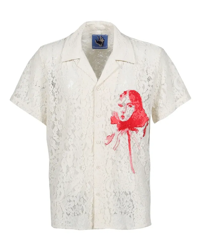 KidSuper Hemd mit grafischem Print - Nude Nude