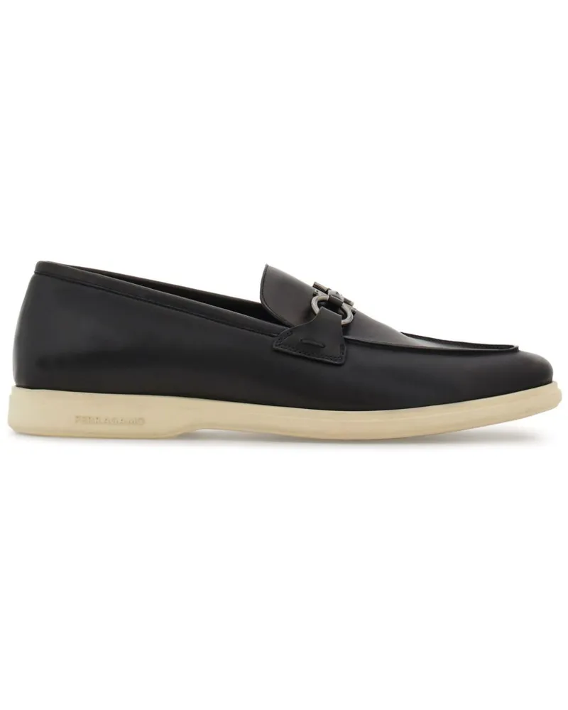 Ferragamo Loafer mit Gancini-Schild - Schwarz Schwarz