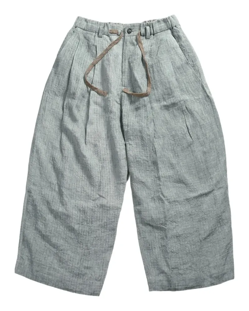 Ziggy Chen drawstring trousers - Grau Grau