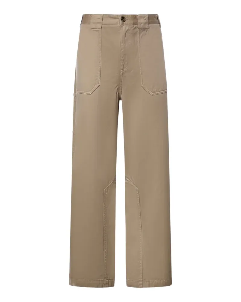 Loewe logo-patch straight-leg pants - Braun Braun