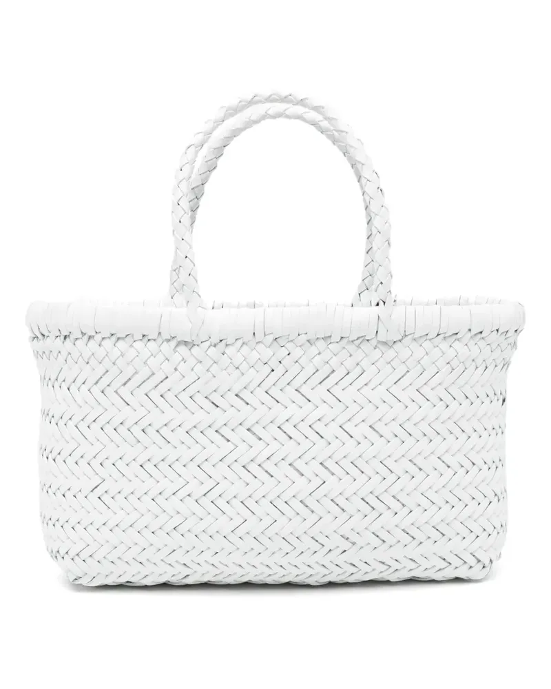 Dragon Diffusion Gewebte Handtasche aus Leder - Weiß Weiß