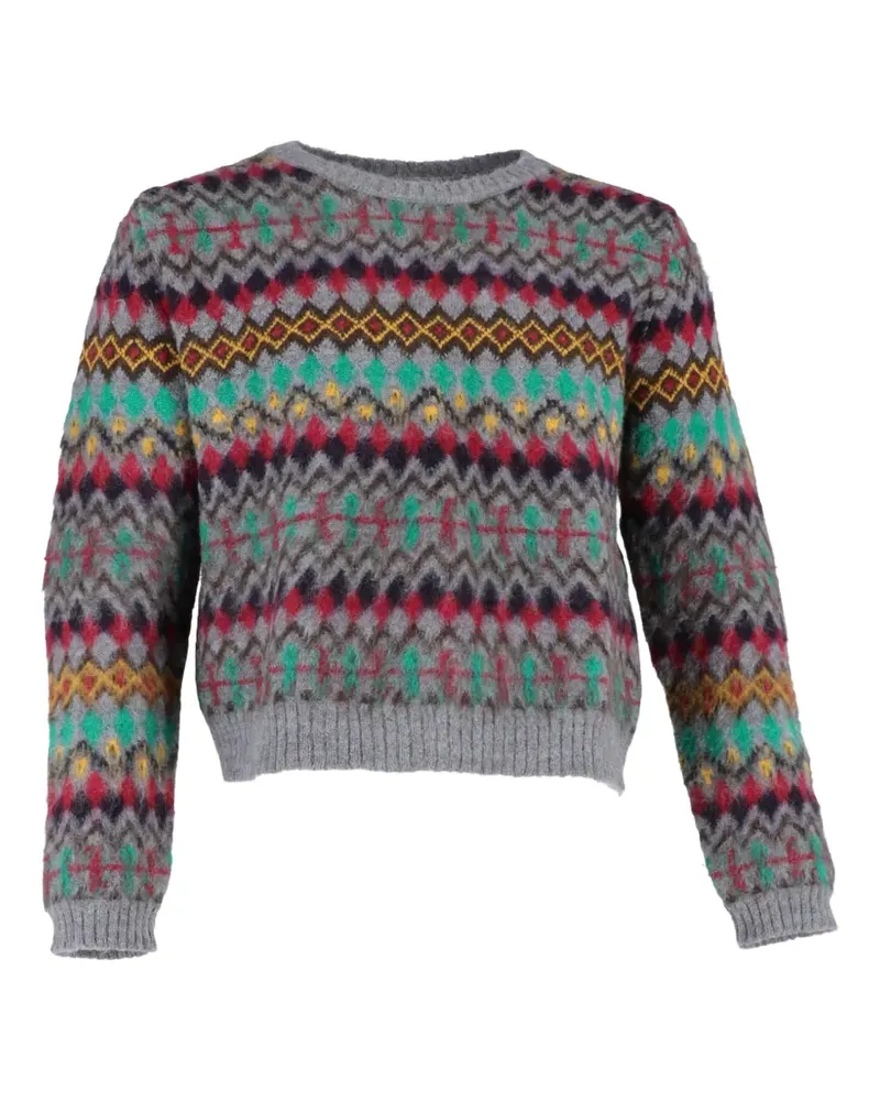 Maison Margiela Gemusterter Pullover - Grau Grau