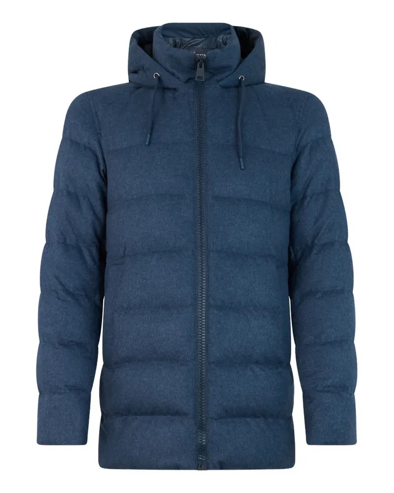 Herno Gefütterte Kapuzenjacke - Blau Blau