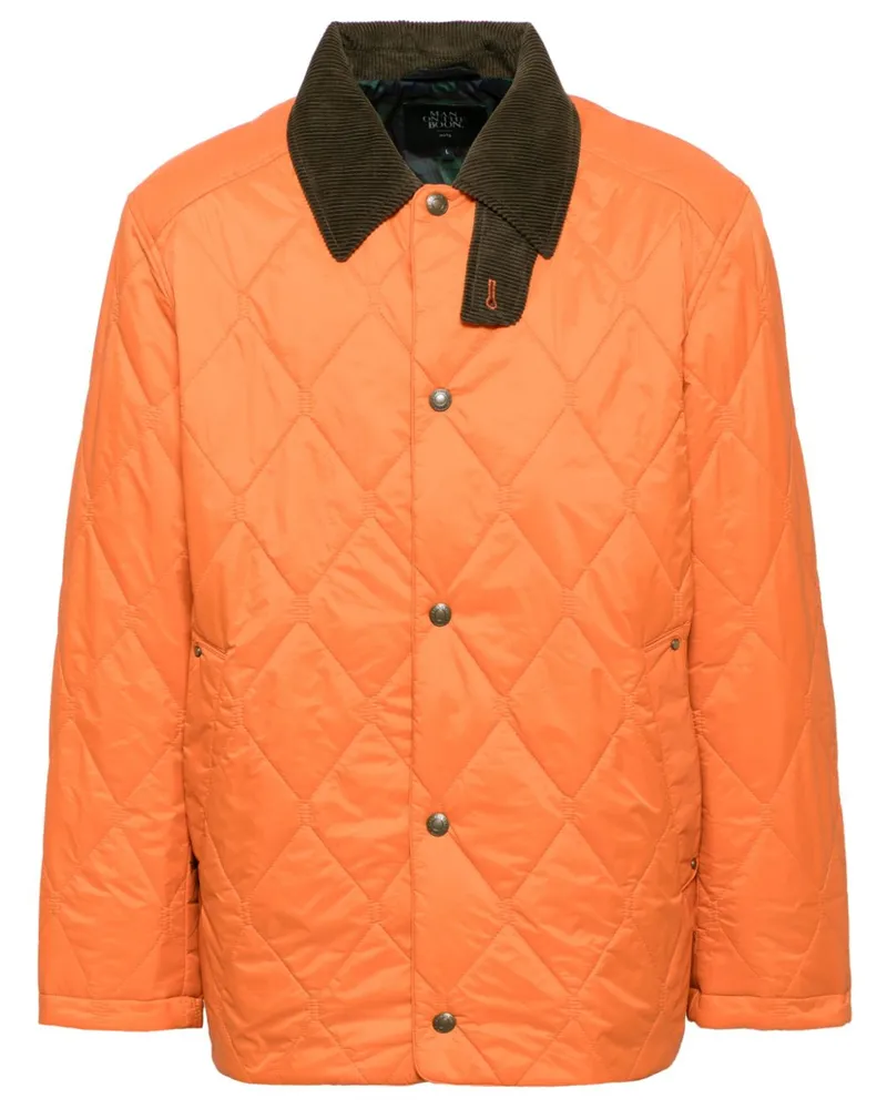 ManOnTheBoon Gesteppte Hemdjacke - Orange Orange