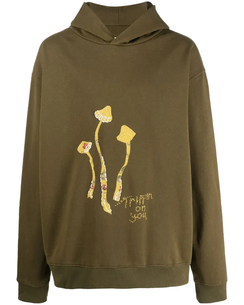 Maison Margiela Hoodie mit Pilzmotiv - Grün Grün