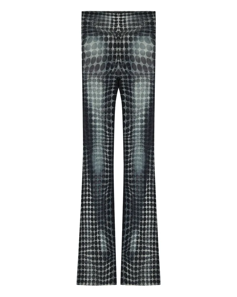 Jean Paul Gaultier Gepunktete Hose mit Stretchbund - Grau Grau
