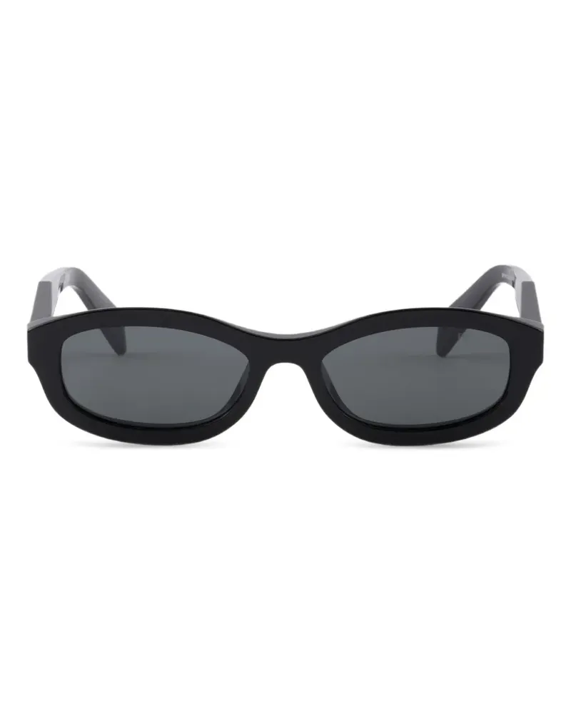 Prada Sonnenbrille mit Logo - Schwarz Schwarz