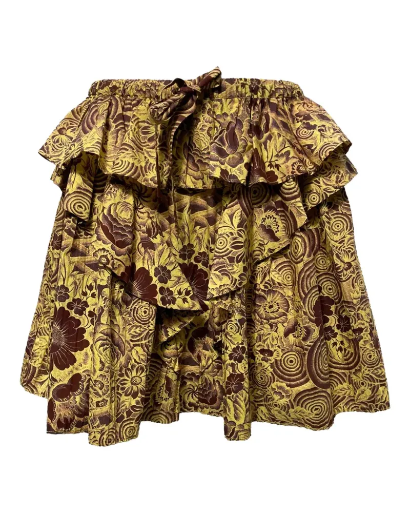 Ulla Johnson Sigrid ruffled skirt - Gelb Gelb