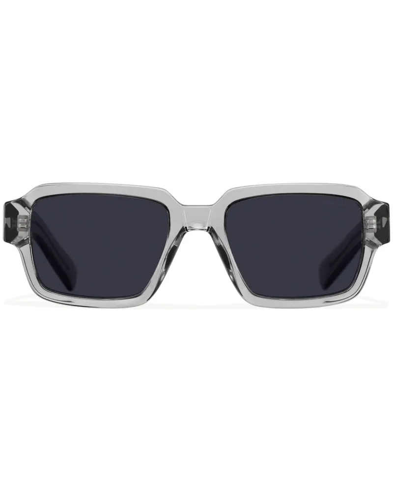 Prada Sonnenbrille mit eckigem Gestell - Grau Grau