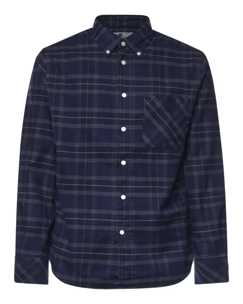 Barbour Mineral Authentic-Fit Hemd mit Schottenkaro - Blau Blau