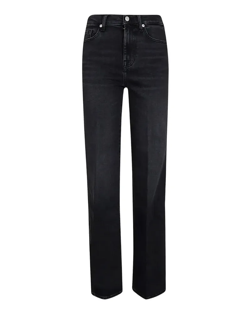7 for all mankind Modern Dojo Jeans mit ausgeblichenem Effekt - Schwarz Schwarz