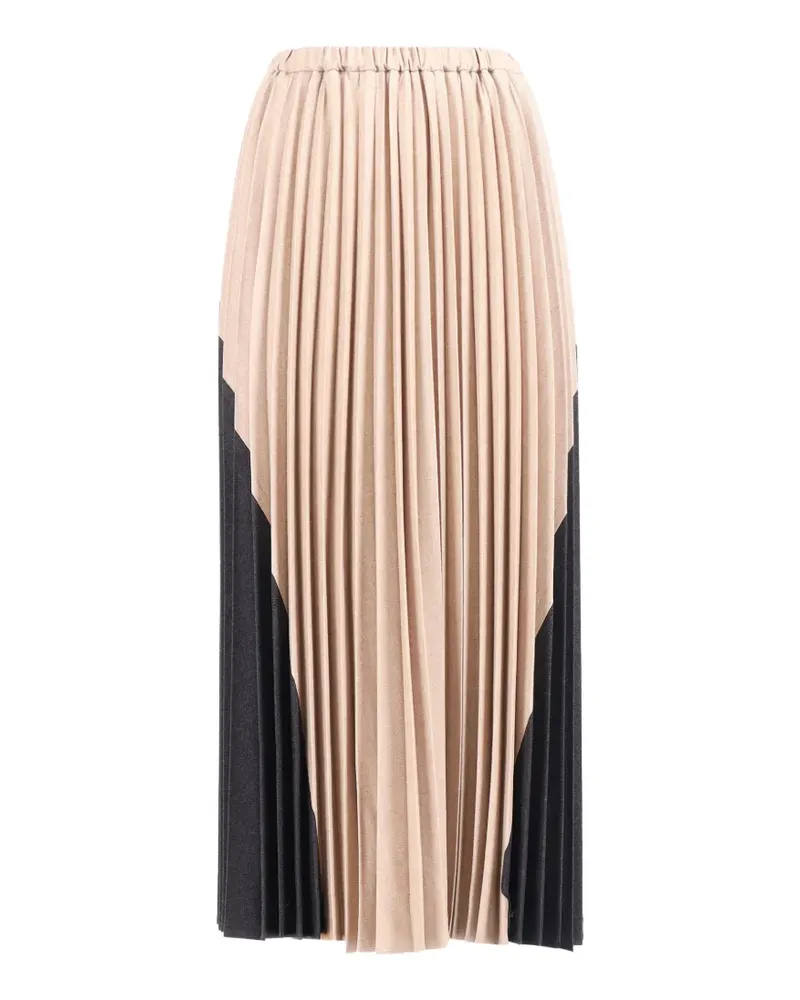 Lorena Antoniazzi pleated midi skirt - Schwarz Schwarz