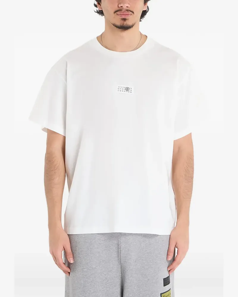 Maison Margiela logo-patch T-shirt - Weiß Weiß