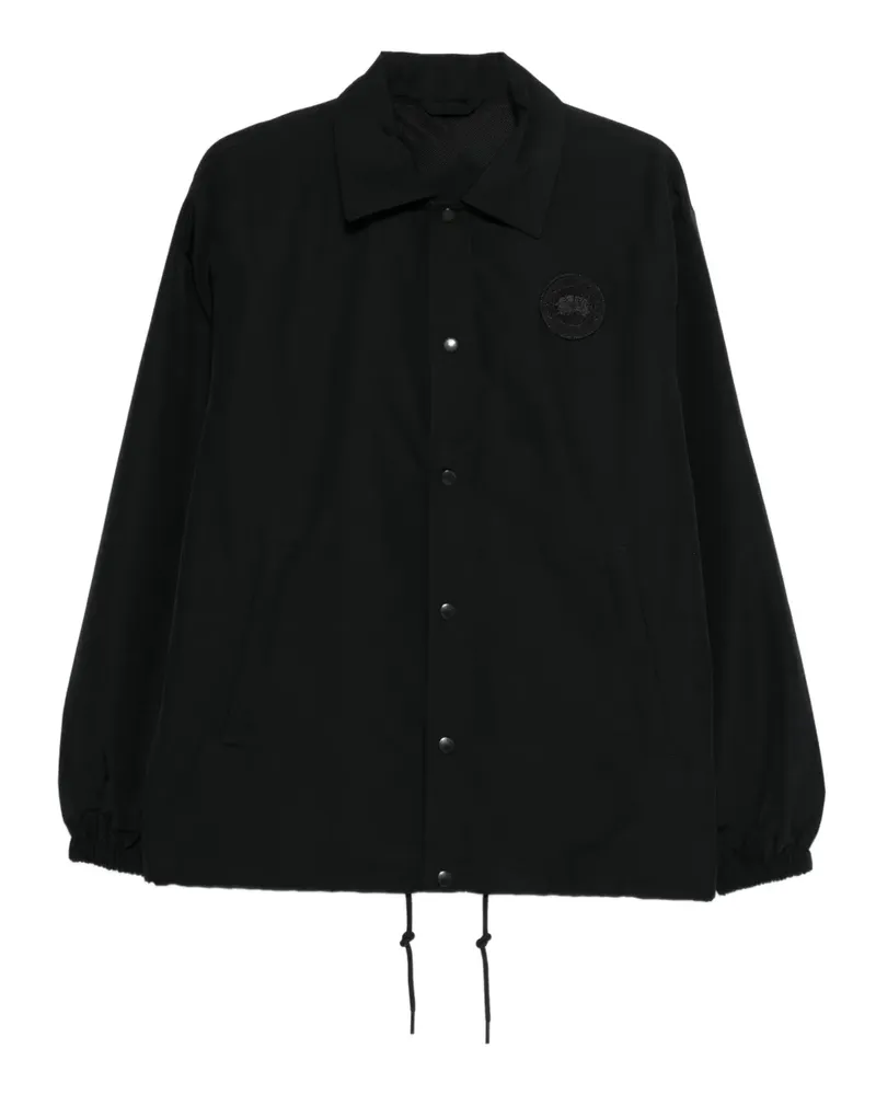 Canada Goose logo-patch jacket - Schwarz Schwarz