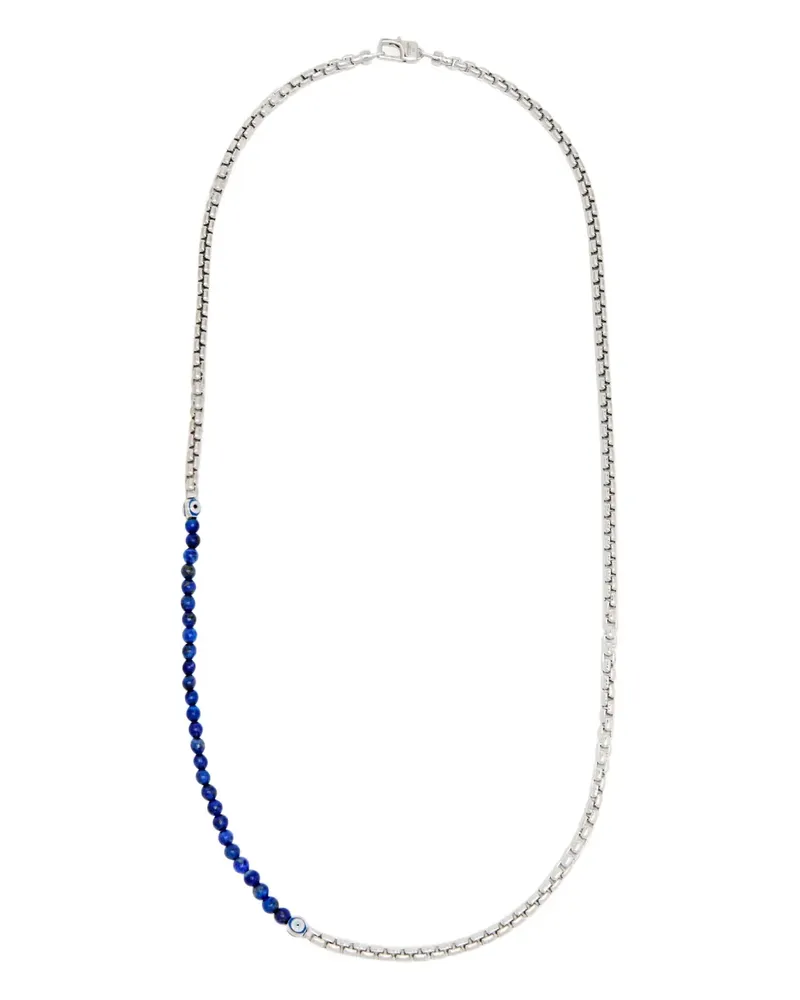 Tateossian Halskette mit Perlenverzierung - Blau Blau
