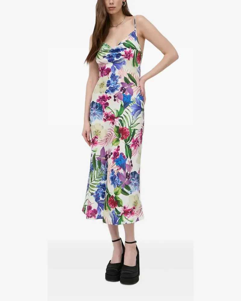 Guess Camisole-Kleid mit Blumenmotiv - Weiß Weiß