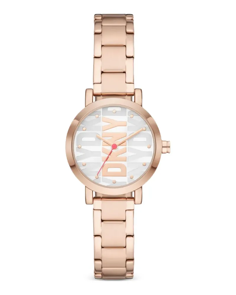 DKNY Soho Armbanduhr mit Logo-Print 28mm - Silber Silber