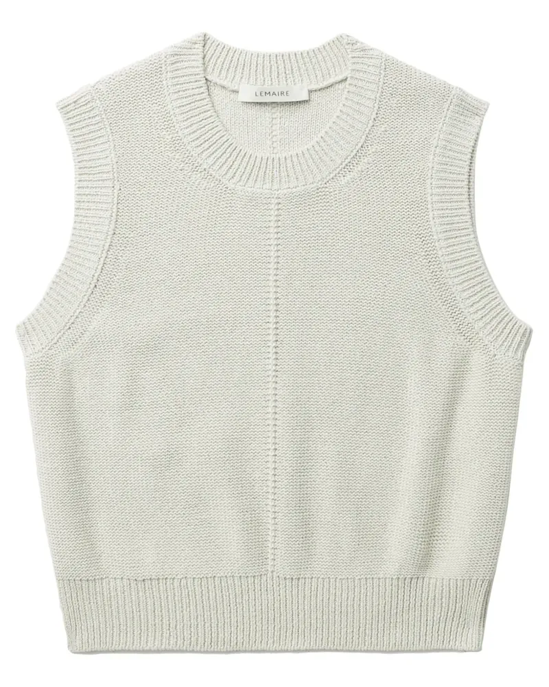 Christophe Lemaire Gestrickter Cropped-Pullunder - Nude Nude