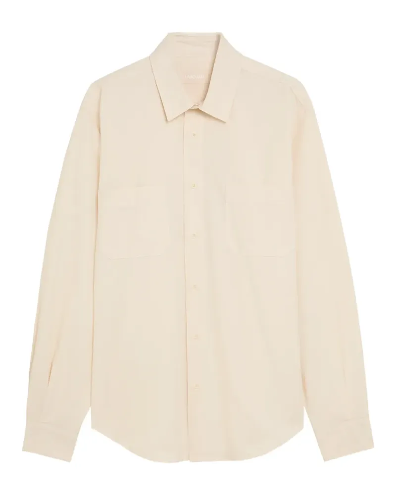 LABO.ART patch-pocket long-sleeve shirt - Nude Nude