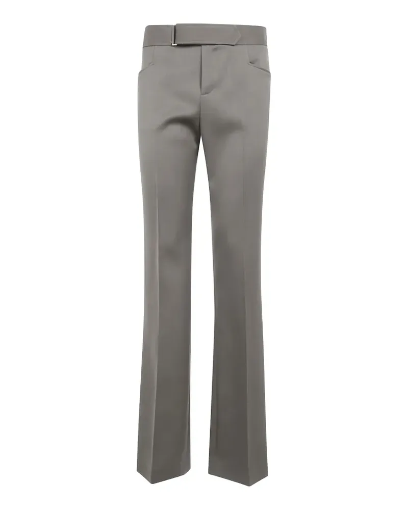 Balmain Elegante Hose mit Gürtel - Grün Grün