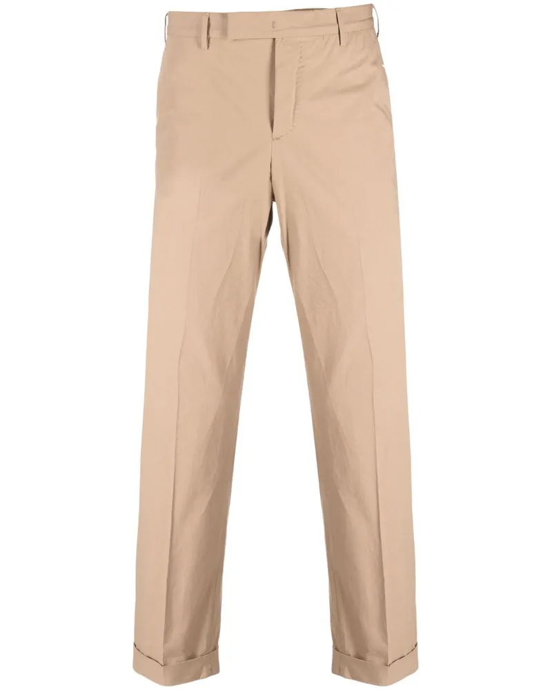 PT TORINO Klassische Straight-Leg-Hose - Nude Nude