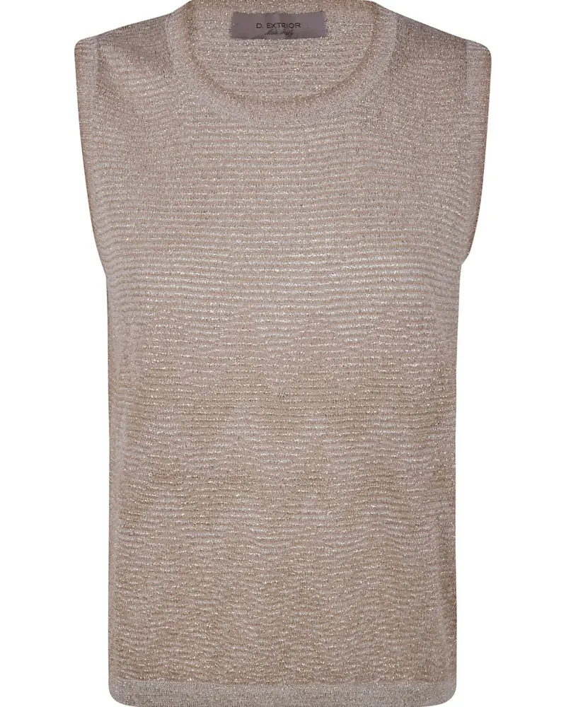 D.EXTERIOR Degrade Lux Cropped-Top - Nude Nude