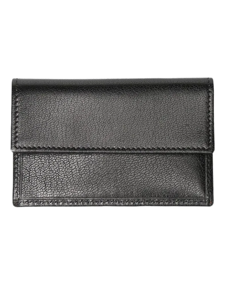 The Row leather card holder Schwarz