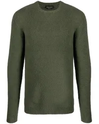 Roberto Collina Pullover mit Bouclé Grün