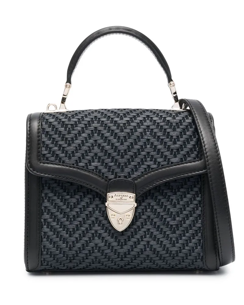 Aspinal of London Mittelgroße Mayfair Handtasche Schwarz