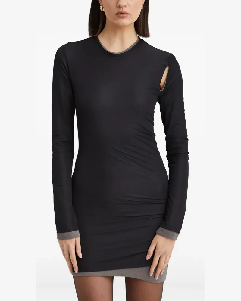 Christopher Esber layered mini dress - Schwarz Schwarz