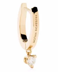 Delfina Delettrez 18kt Gelbgoldcreole mit Diamanten Gold