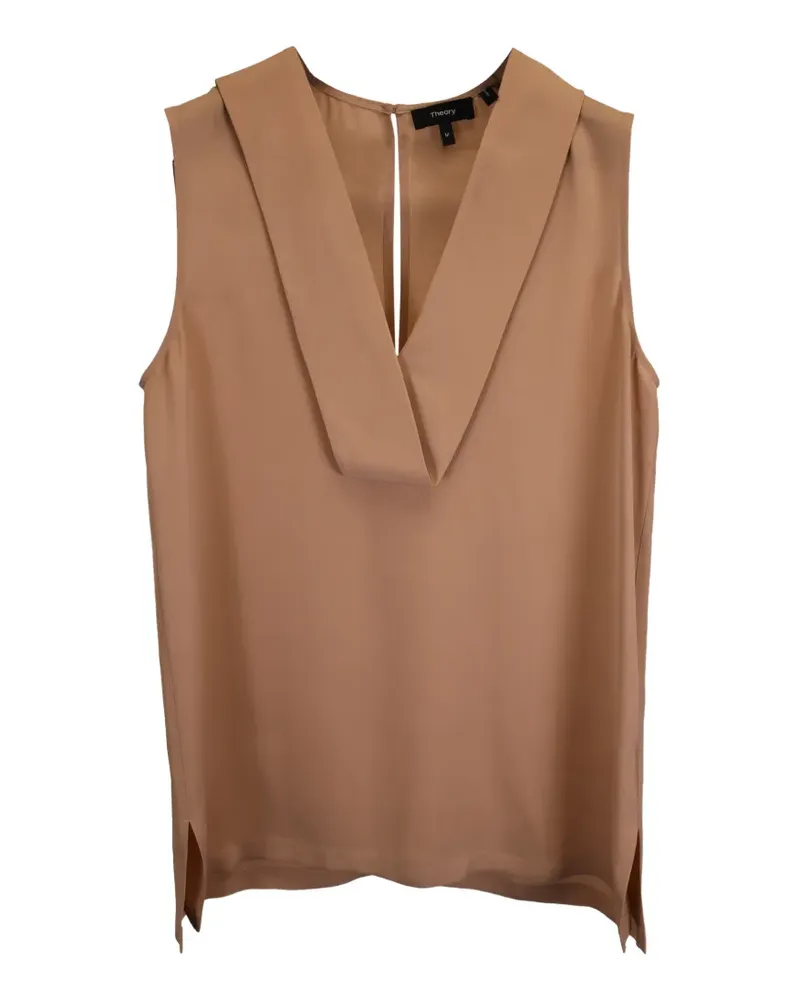 Theory Tanktop aus Seide - Nude Nude