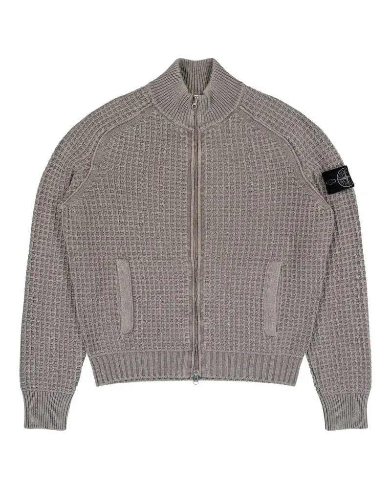 Stone Island 5100034 Lockerer Pullover mit Stehkragen - Grau Grau