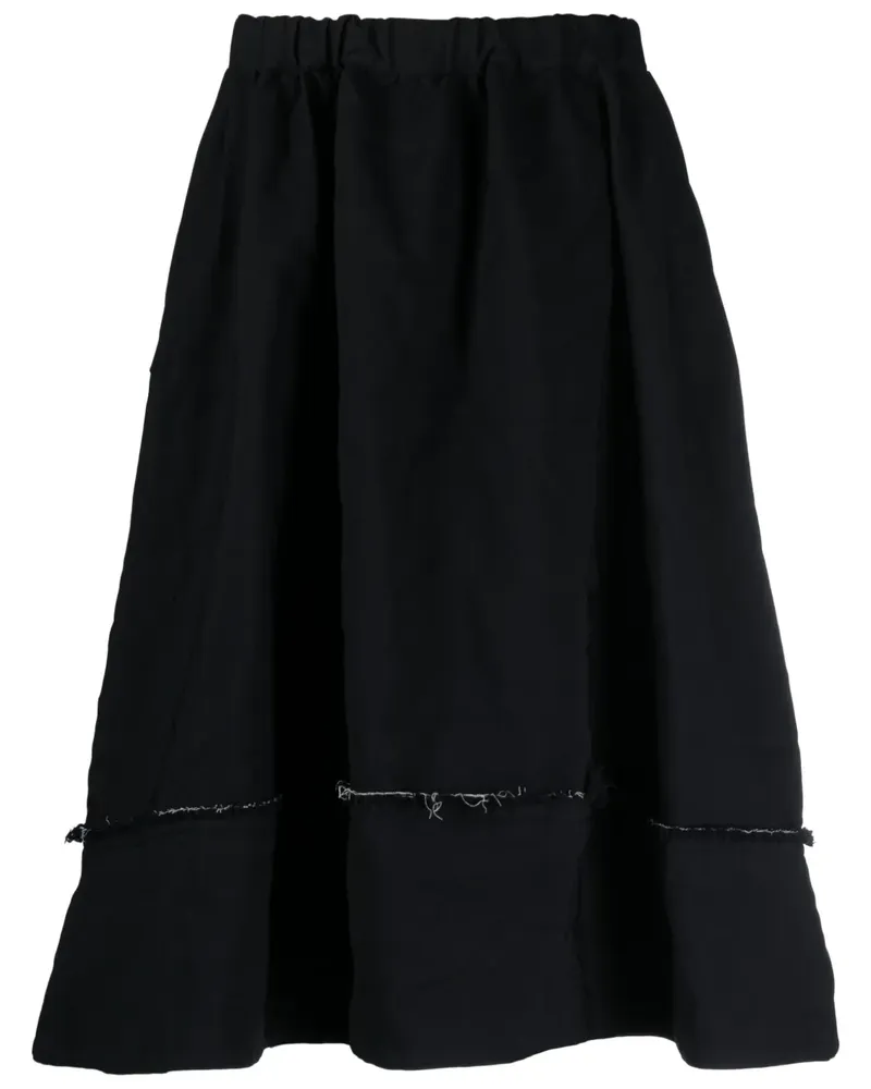 Comme des Garçons Midirock mit Stretchbund - Blau Blau